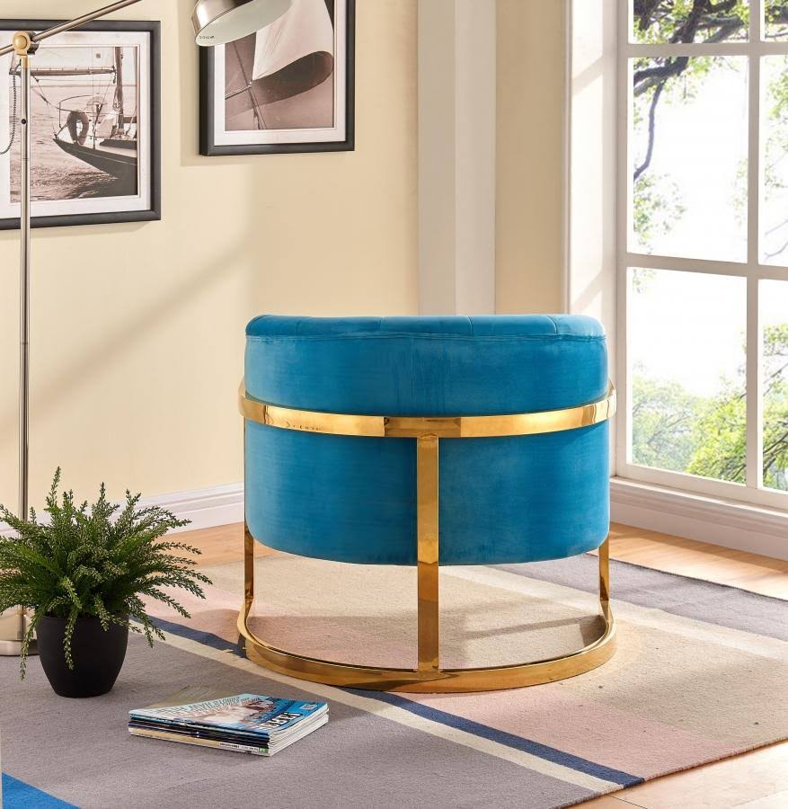 Green Velvet Accent Chair T683