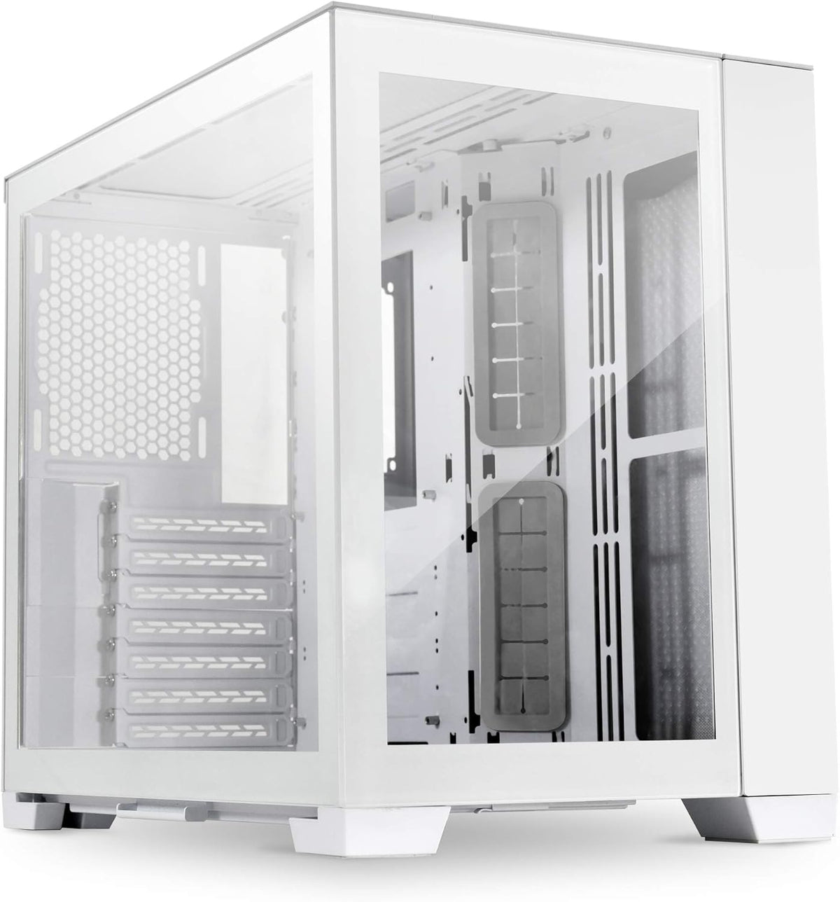 White Mini Tower Computer Case M6689