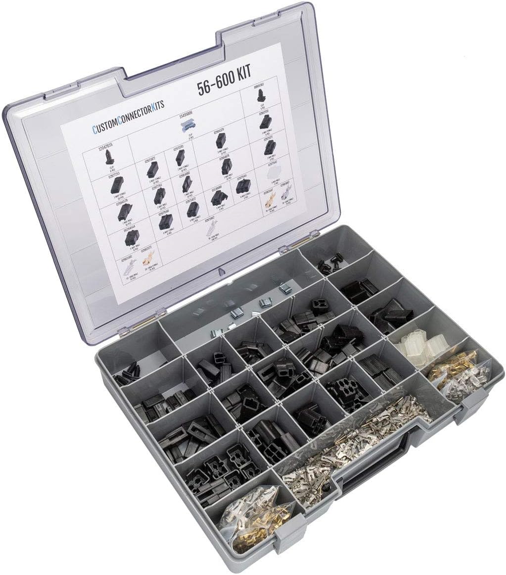 Automotive Electrical Connectors 20-12 Gauge 600 Piece Kit with Crimp Tool L25055