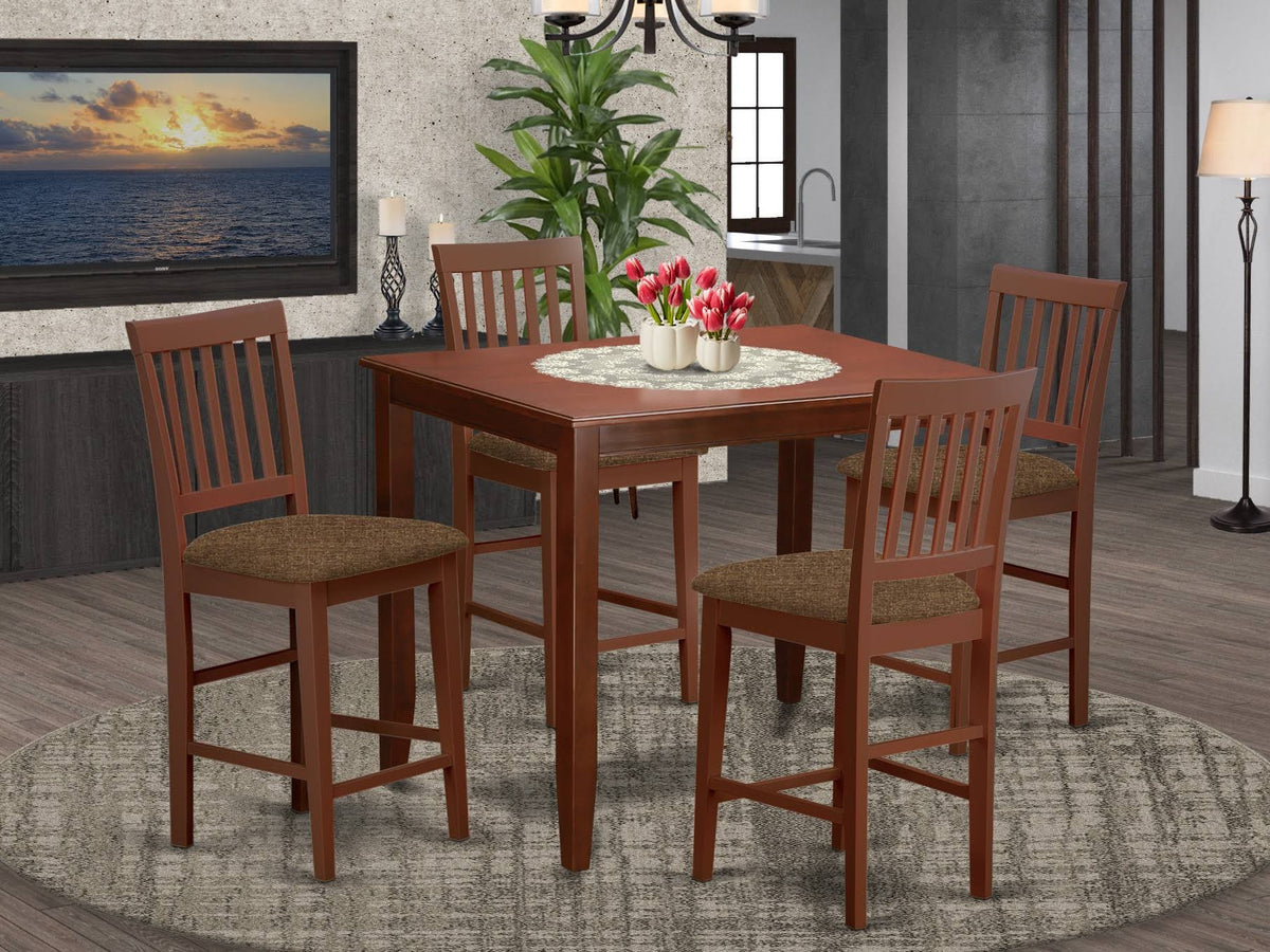 5 PC Pub Table and 4 Counter Chairs C24417