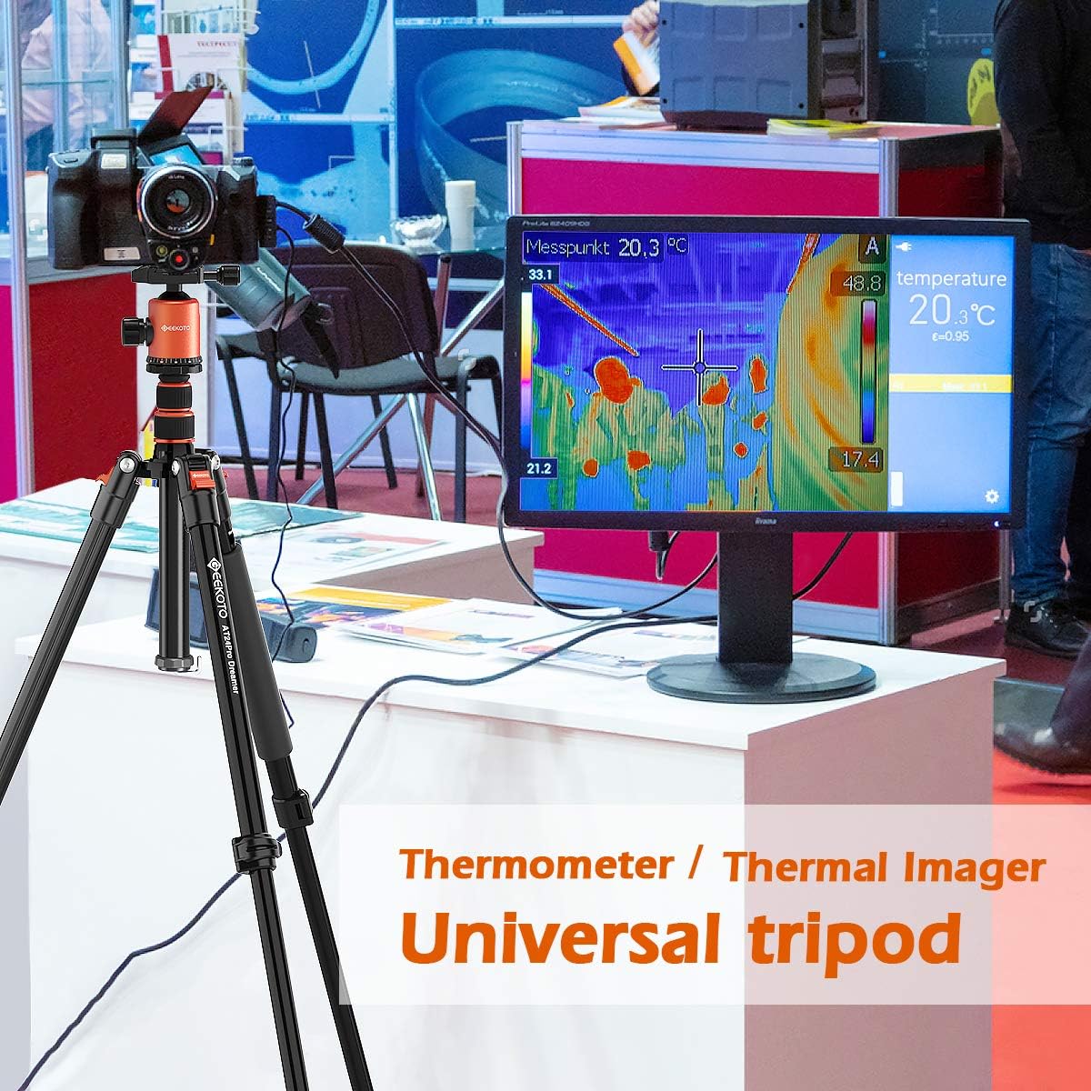 77’’ Aluminum Camera Tripod with 360 Degree Ball Head L225