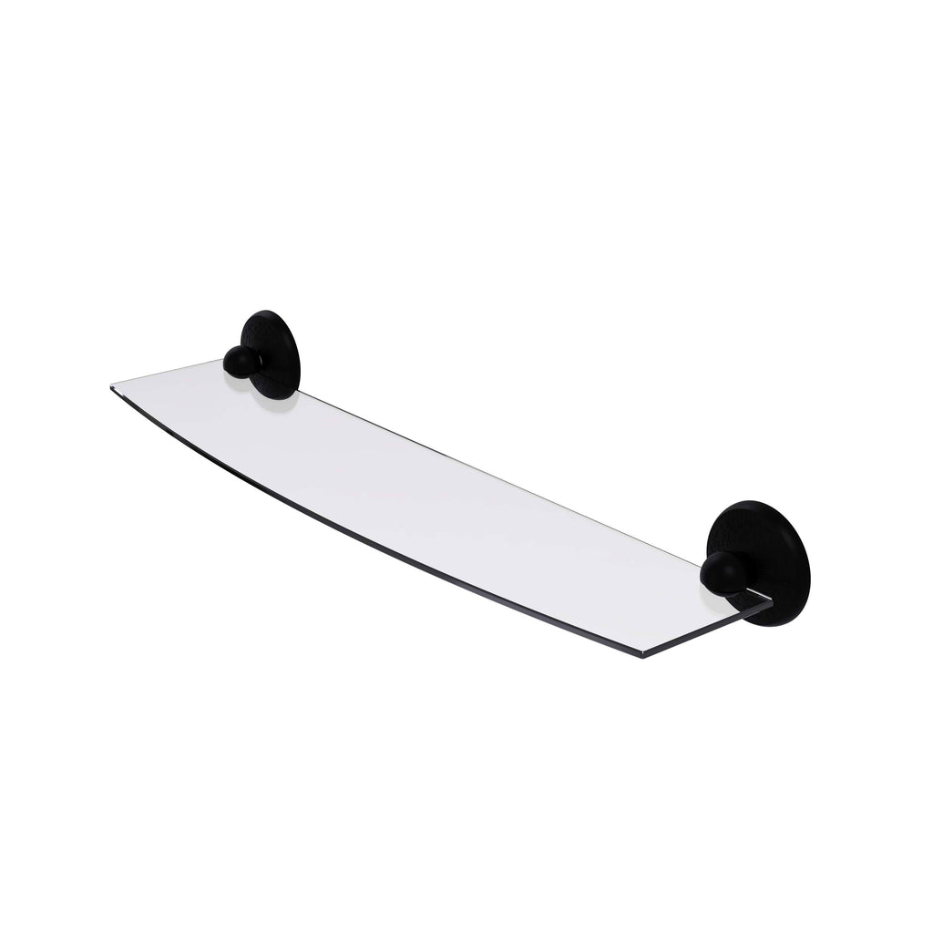 24 inch Glass Shelf Matte Black V826