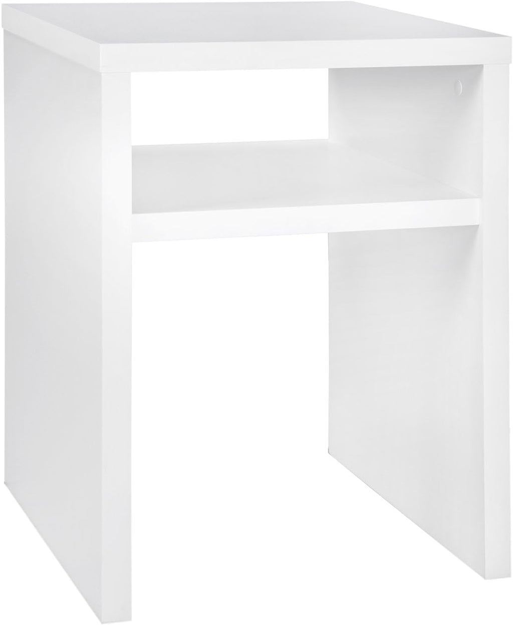 White 2-Door Storage Cabinet with Shelf U132