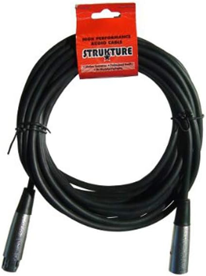 Black Dynamic Capture Mic with Microphone Stand & XLR Cable W79702