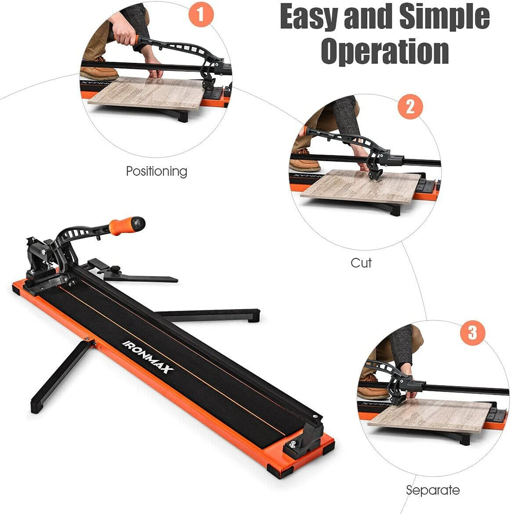 24 Inches Manual Tile Cutter with Tungsten Carbide Cutting Wheels M528