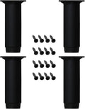 28 Inch Adjustable Metal Furniture Legs 2PCS Black S713337