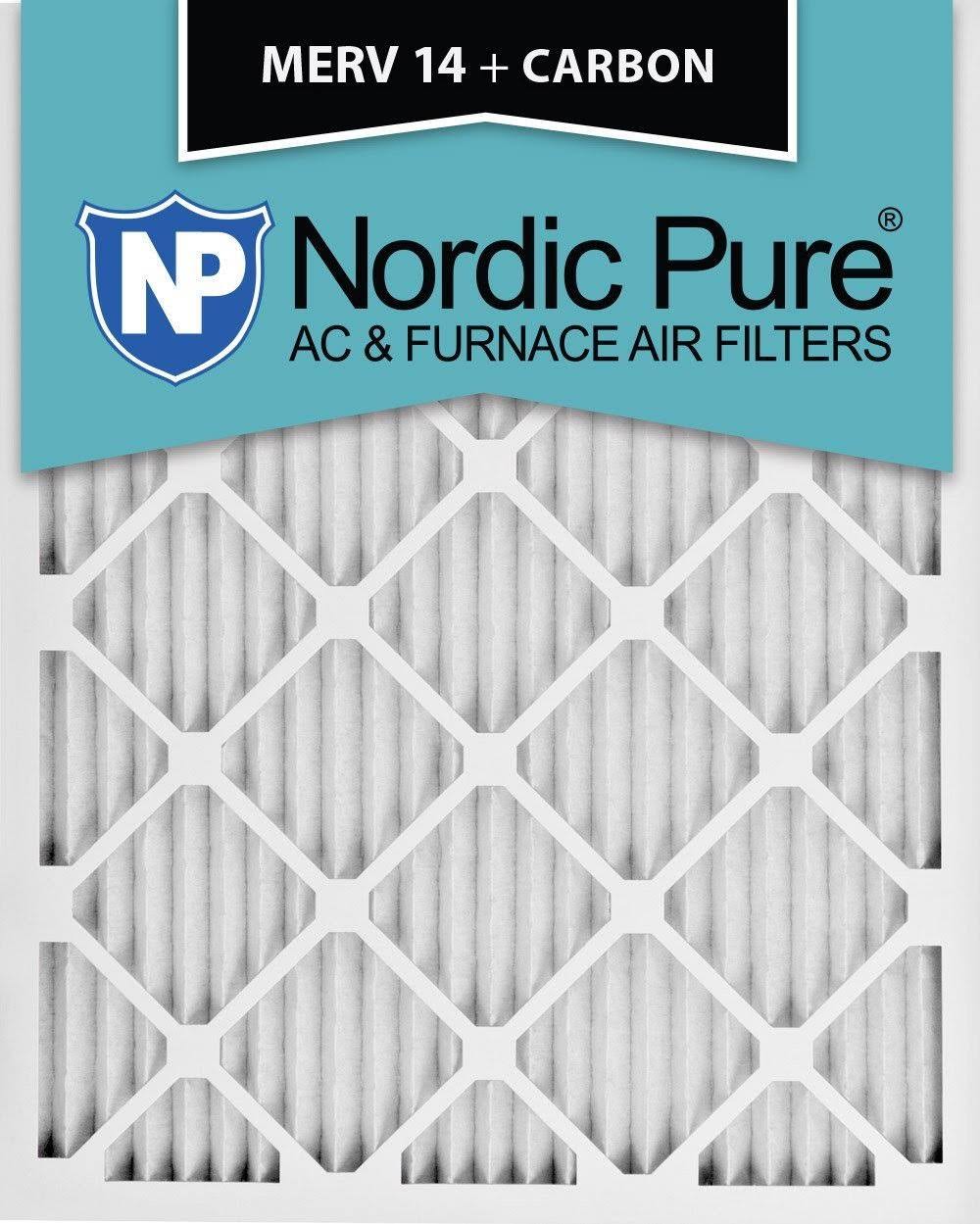 15x20x1 MERV 14 Pleated Carbon Air Filters 6 Pack H380