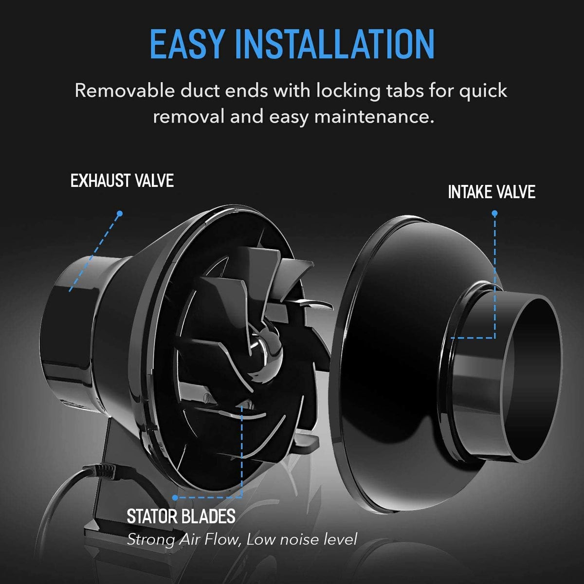 4 Inch 195 CFM Inline Fan Carbon Filter 8 Feet Ducting Combo with Variable Speed Controller J538