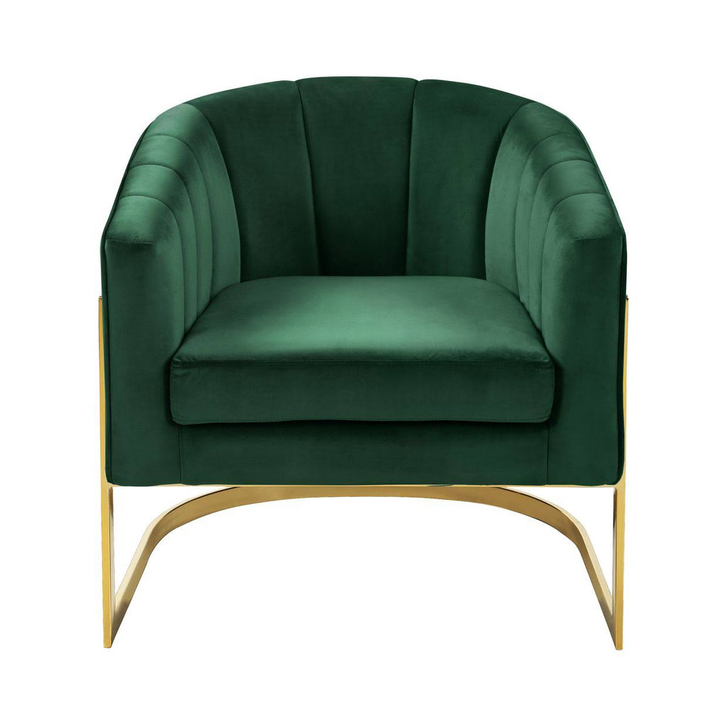 Green Velvet Accent Chair T683