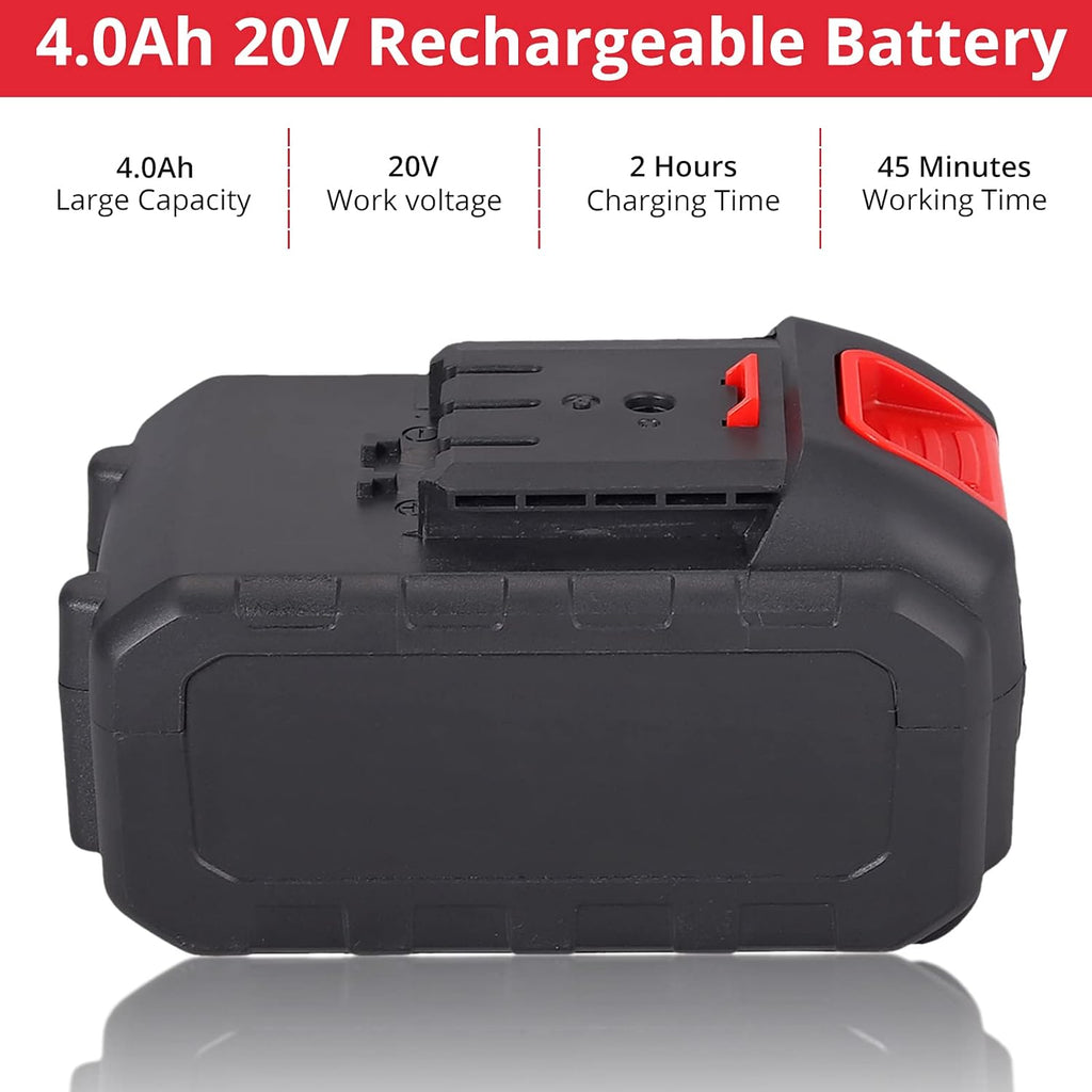 Cordless Pressure Washer 20V 4.0Ah 450 PSI 6 in 1 Adjustable Nozzle Q71022