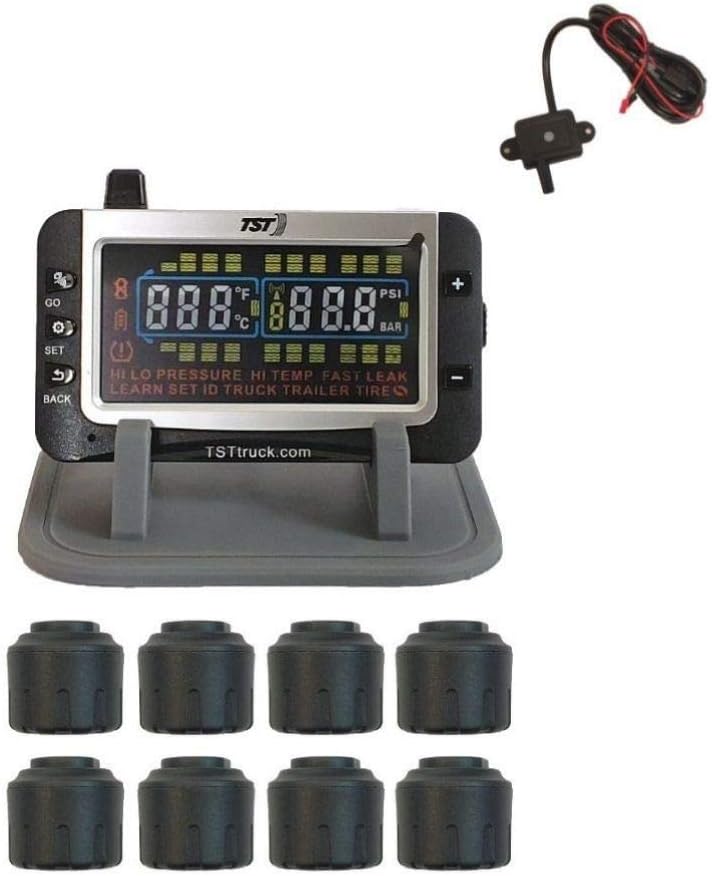 Tire Pressure Monitor with 4 Cap Sensors with Color Display S378