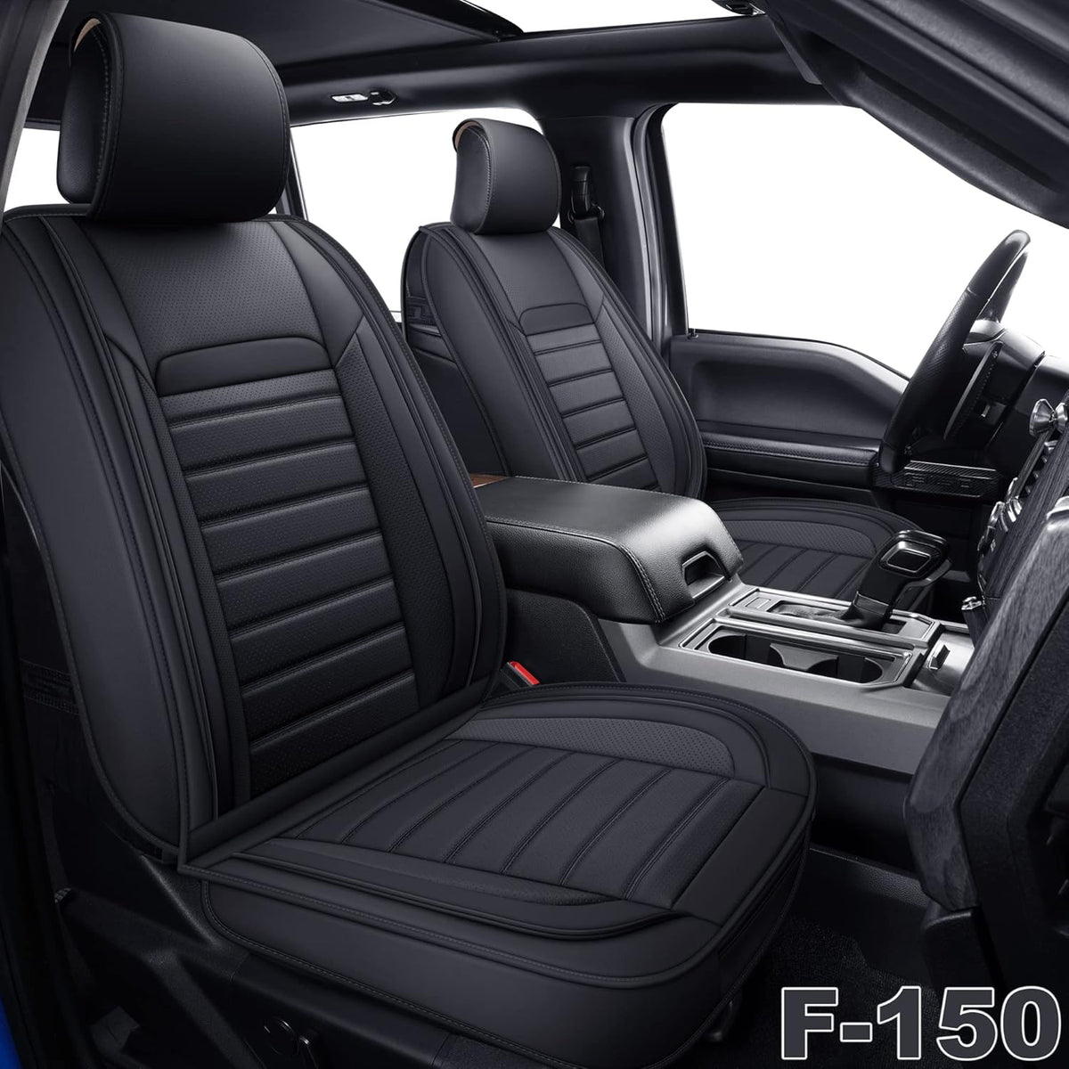 Faux Leather Car Seat Covers, Front Pair Y2499