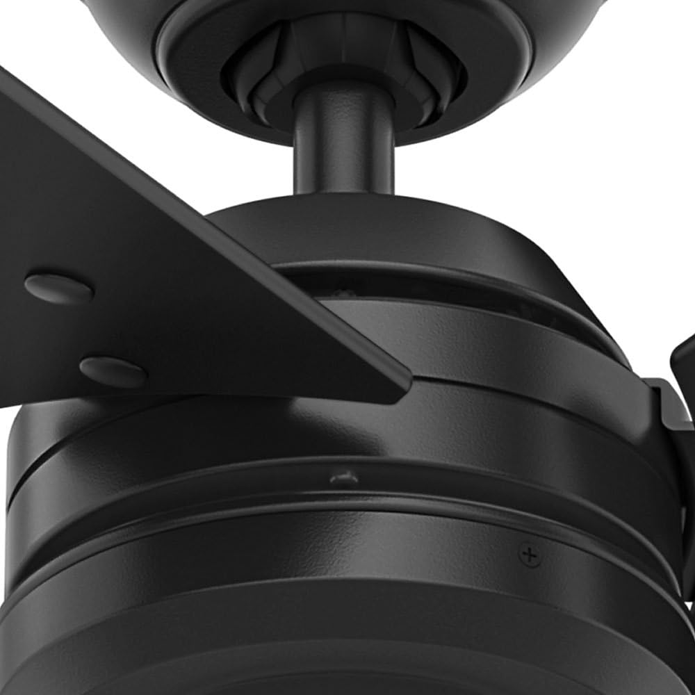Indoor Outdoor Ceiling Fan with Pull Chain Control, 52, Matte Black G220