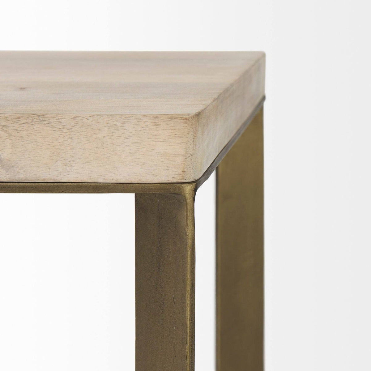 Light Brown Wood Accent Tables Set of 2 H260395