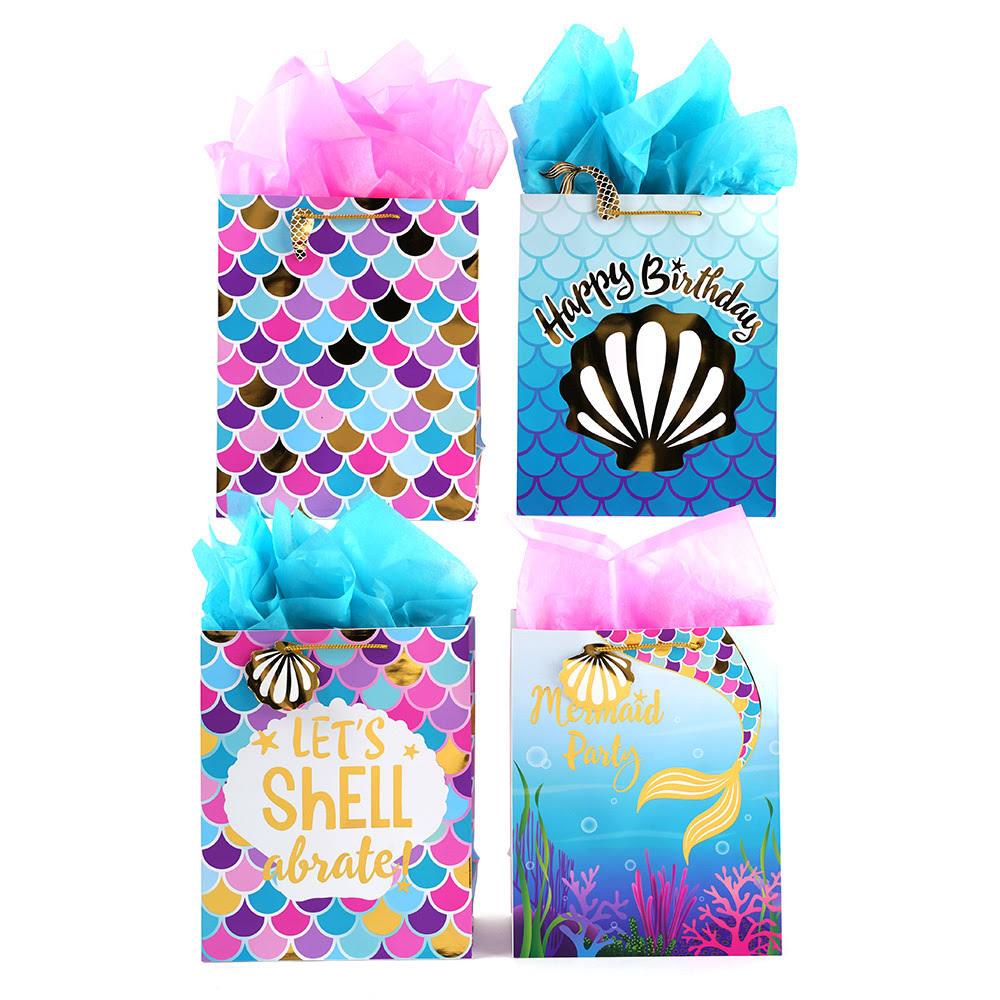 7 x 9 in. Mermaid Party Gift Bags - Case of 180 W44407