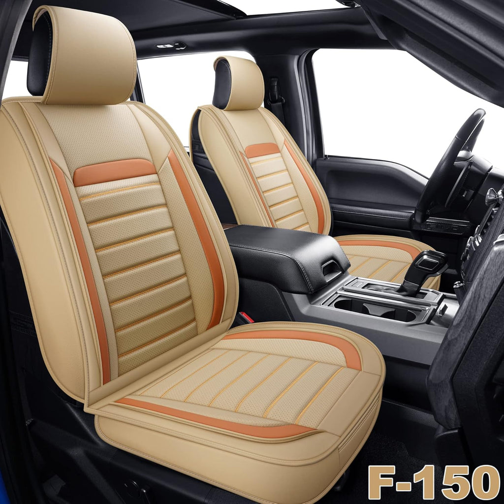 Faux Leather Car Seat Covers, Front Pair Y2499