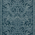 Indigo Velvet Damask Fabric H378660