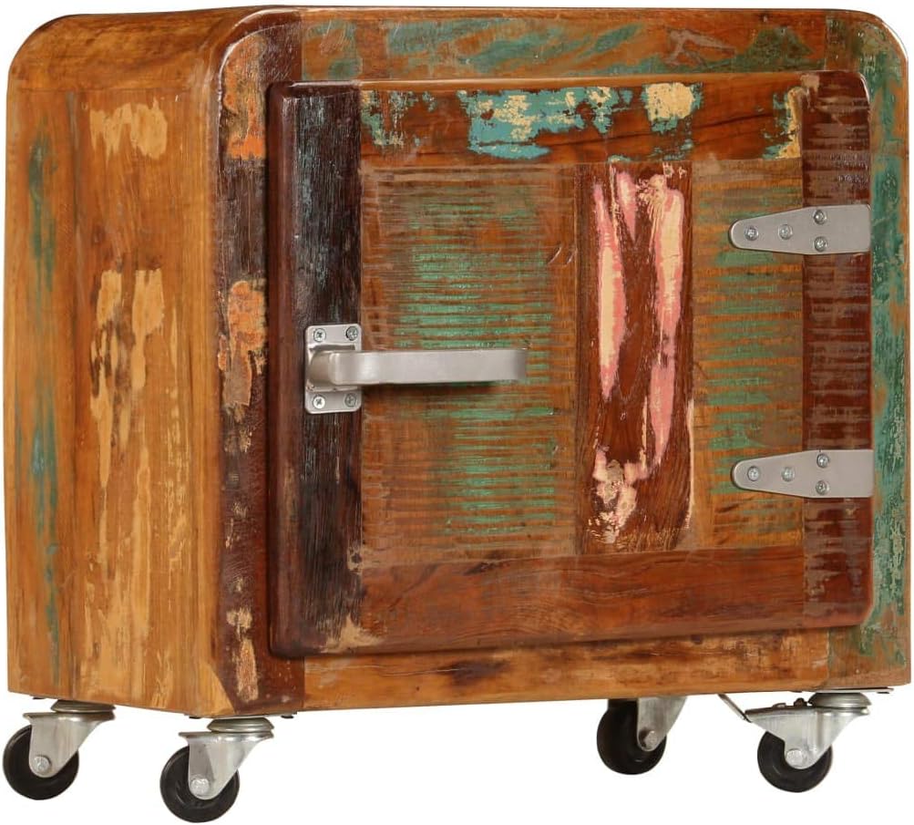 Solid Reclaimed Wood Bedside Cabinet 19.7x11.8x19.7 K932440
