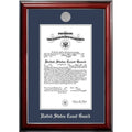8x10 Certificate Classic Mahogany Frame with Silver Medallion R262099