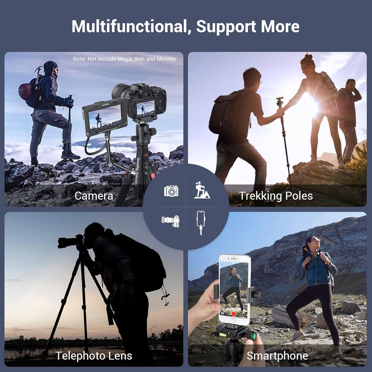 Foldable Aluminum Camera Tripod & Monopod N771031