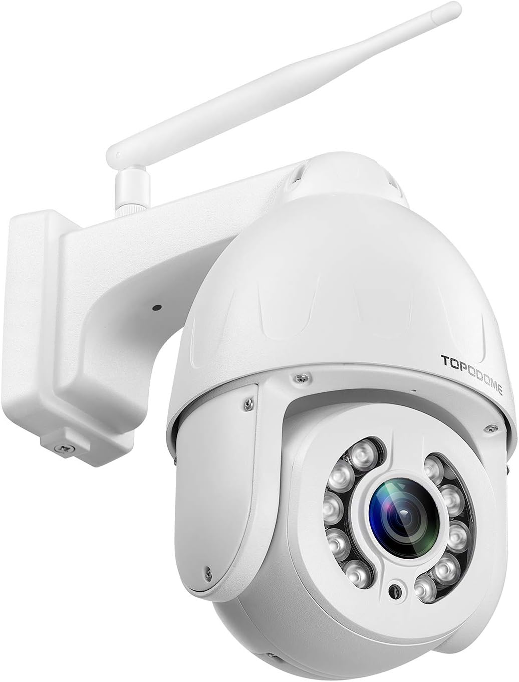 5MP PTZ Security Camera Outdoor 5X Optical Zoom Color Night Vision White K908567