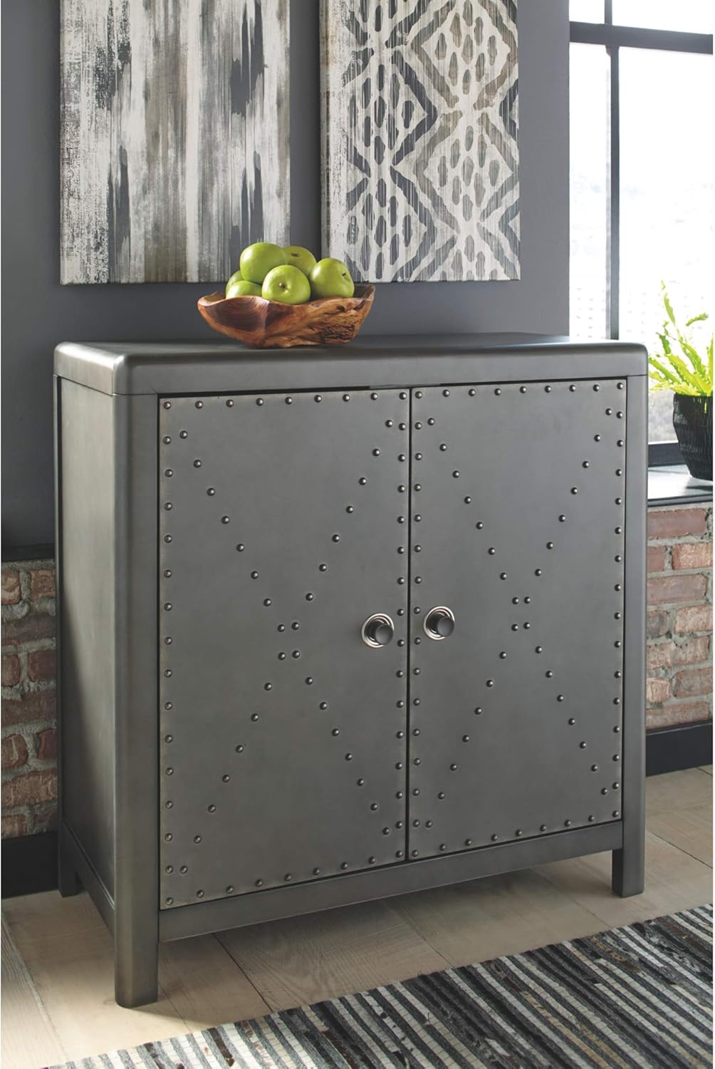 Gray Accent Cabinet or TV Stand W5424