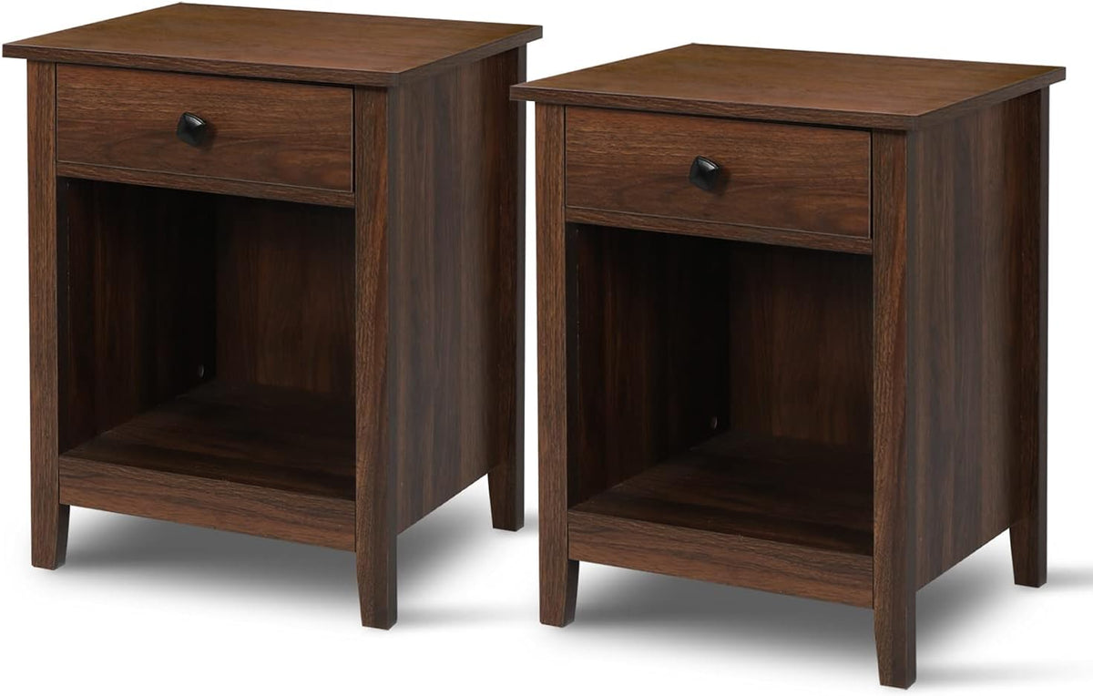 Set of 2 Wood Nightstands with Drawers A303062