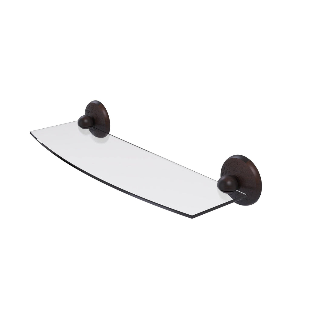 24 inch Glass Shelf Matte Black V826