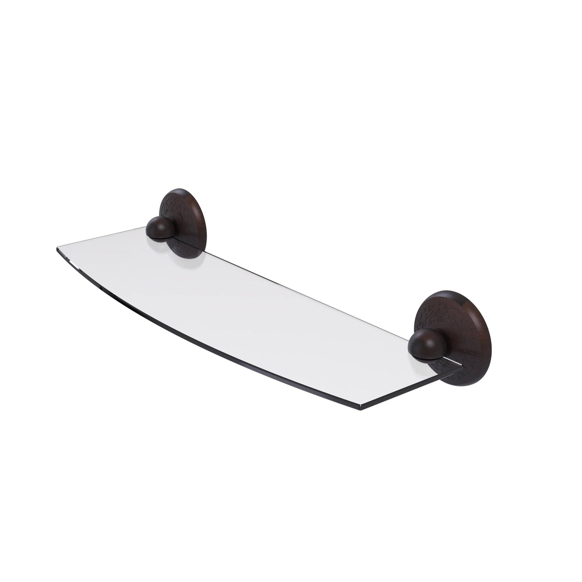 24 inch Glass Shelf Matte Black V826