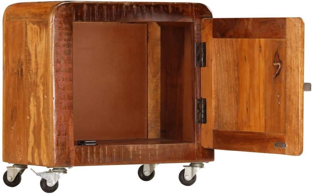 Solid Reclaimed Wood Bedside Cabinet 19.7x11.8x19.7 K932440