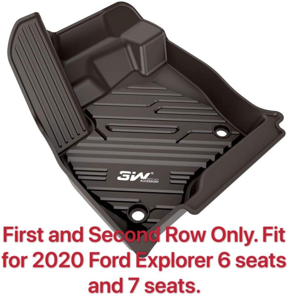 Black TPE All Weather Floor Mats Full Set J3536