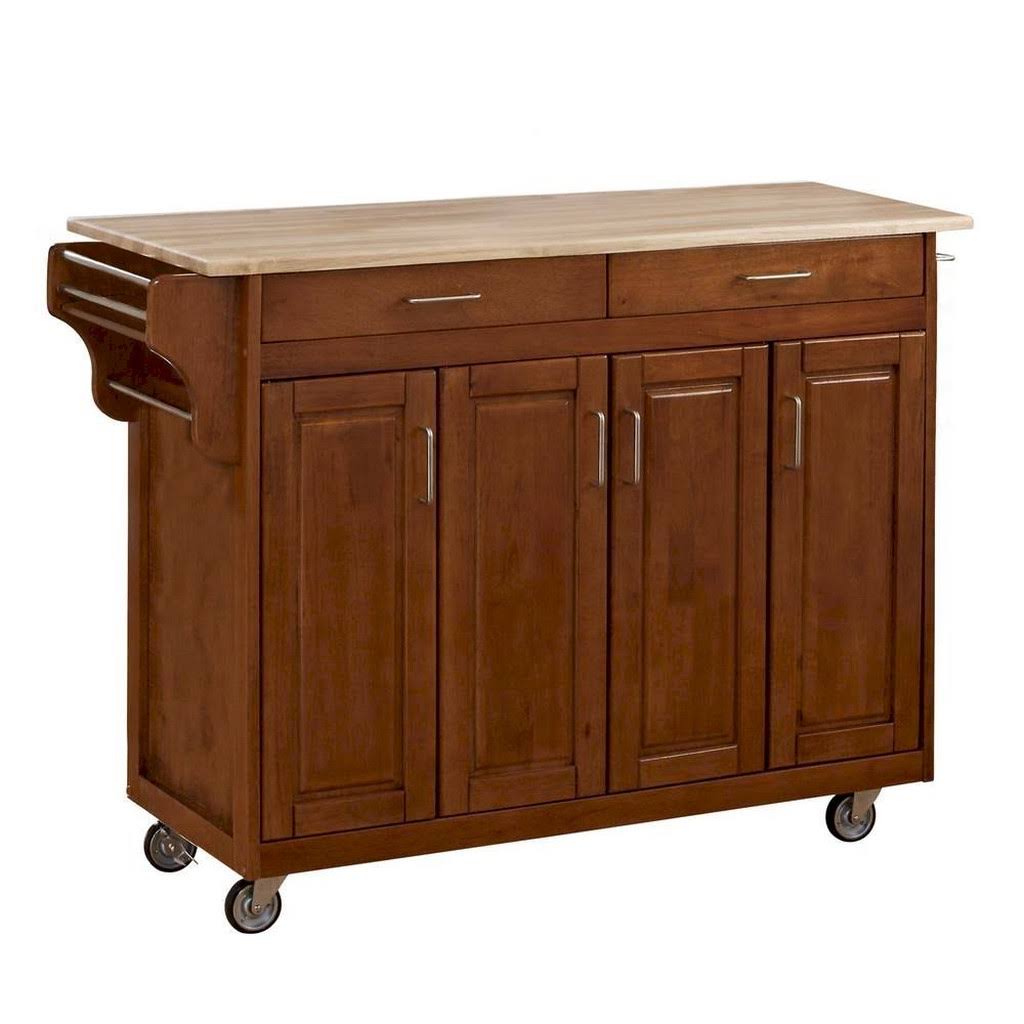 Kitchen Cart with Wood Top E17383