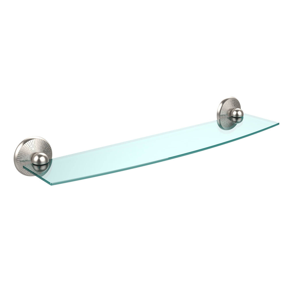 24 inch Glass Shelf Matte Black V826