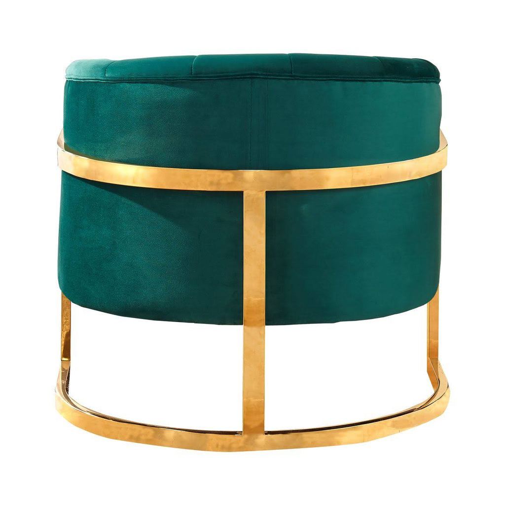 Green Velvet Accent Chair T683