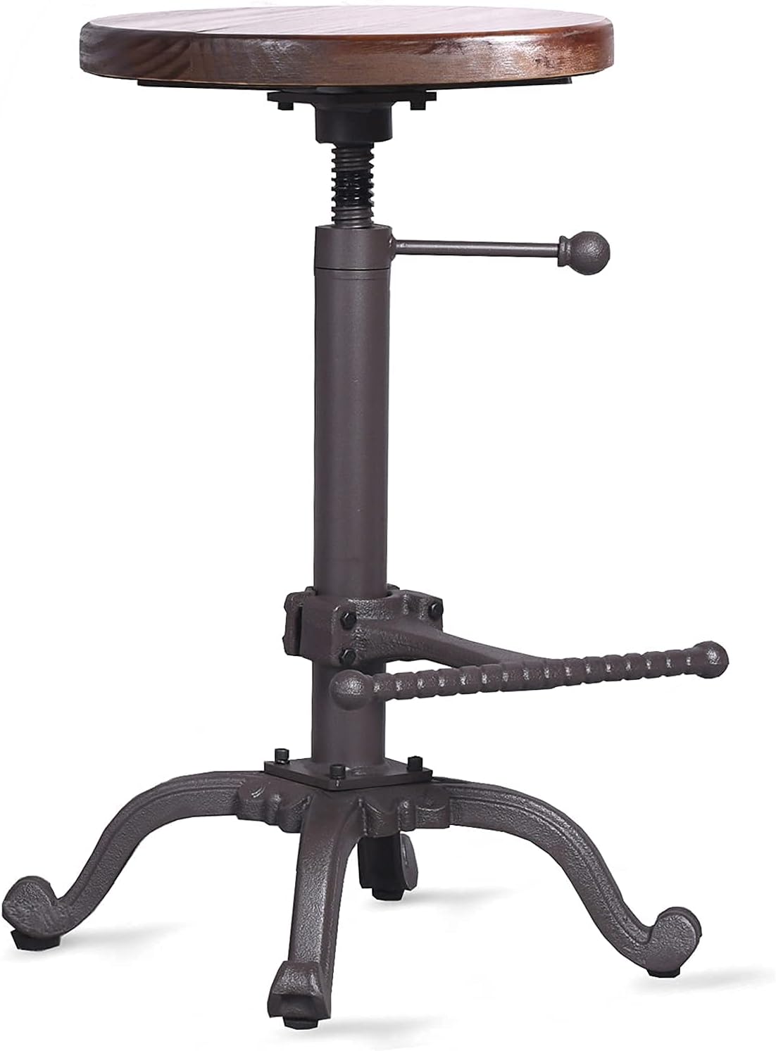 Rustic Swivel Adjustable 22-26 Bar Stool N521