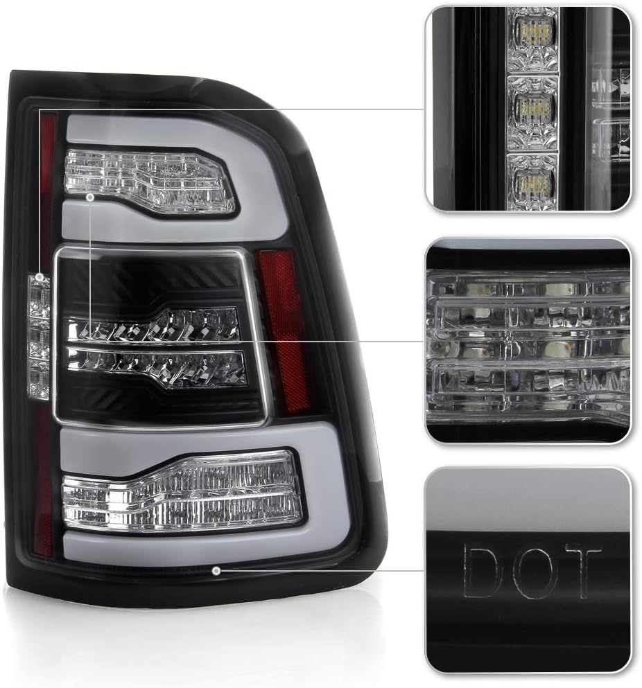 Black Full LED Tail Lights Left+Right V725349