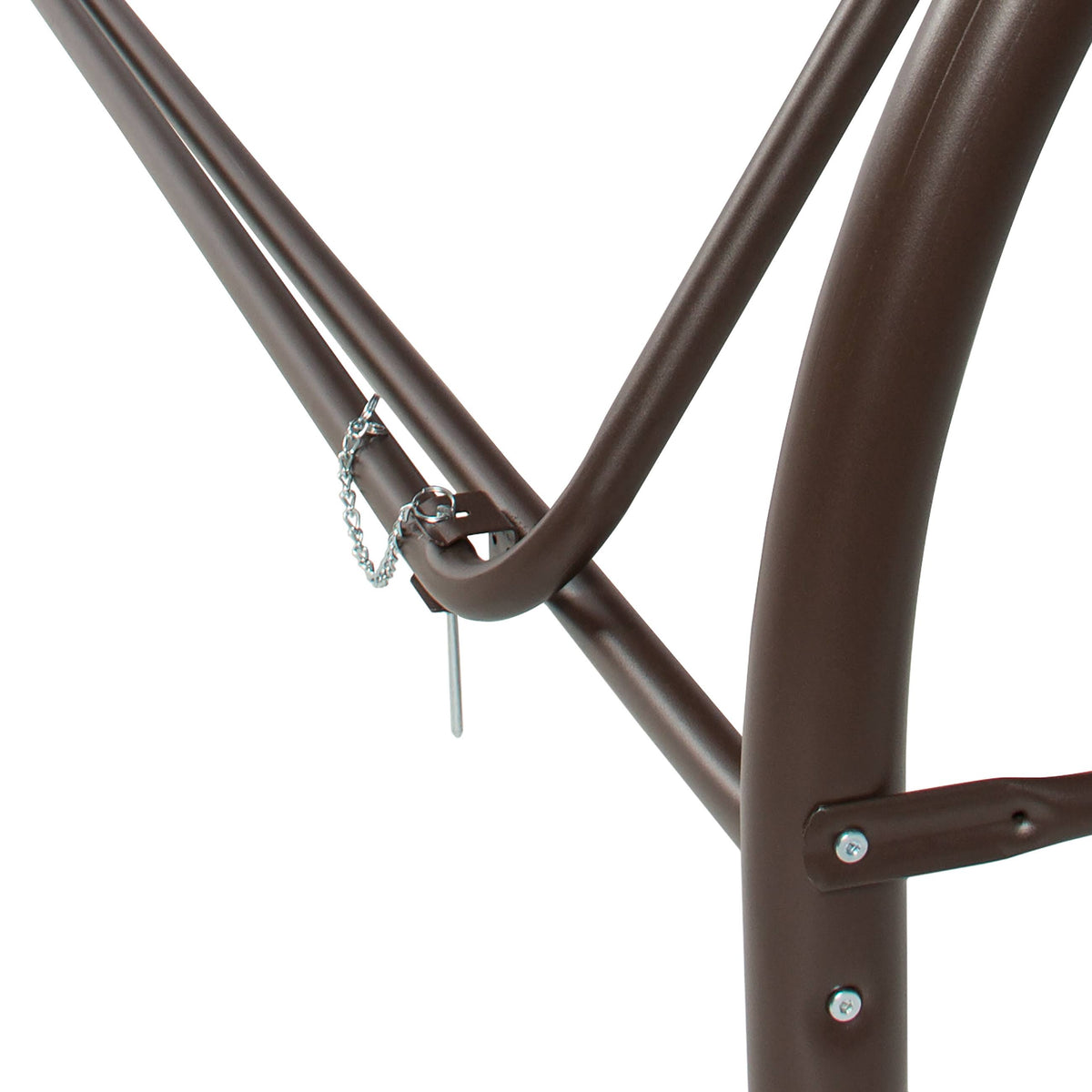 3-Seat Converting Outdoor Patio Swing with Canopy, Brown U976881
