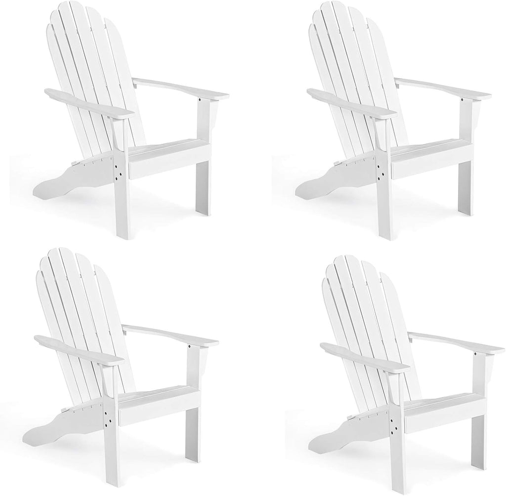 White Adirondack Wooden Chair P7043