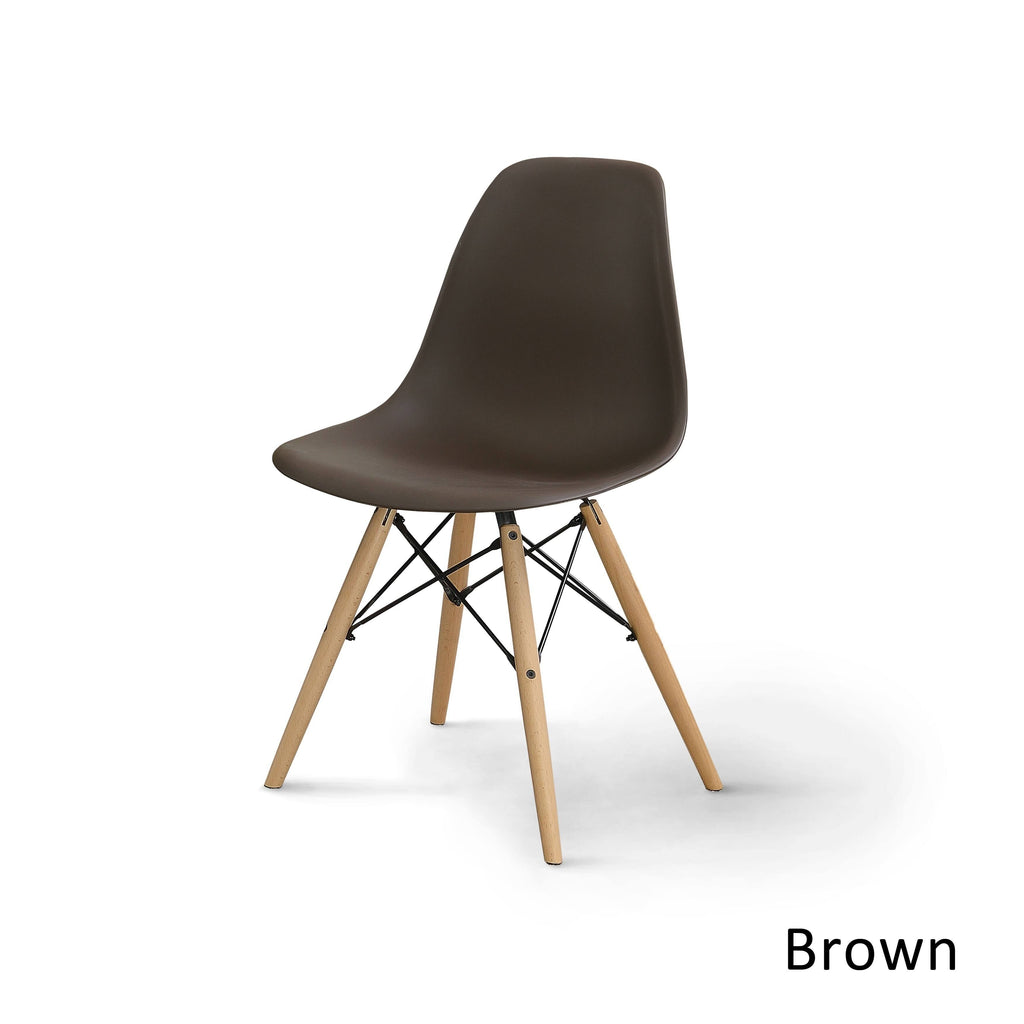 Black Plastic Accent Chairs Set of 2 M125828