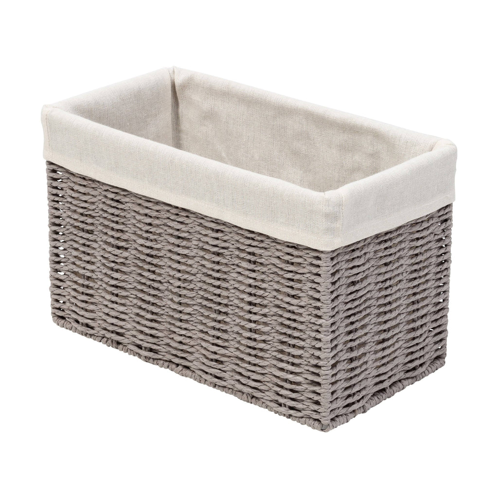 7-Piece Twisted Paper Rope Woven Bathroom Storage Basket Set Y400