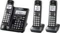 Black Cordless Phone System with 5 Handsets J68668