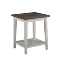 Rustic Open-Shelf Side Table J99928