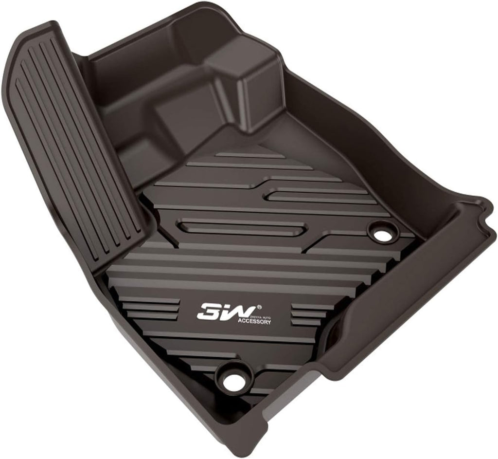 Black TPE All Weather Floor Mats Full Set J3536