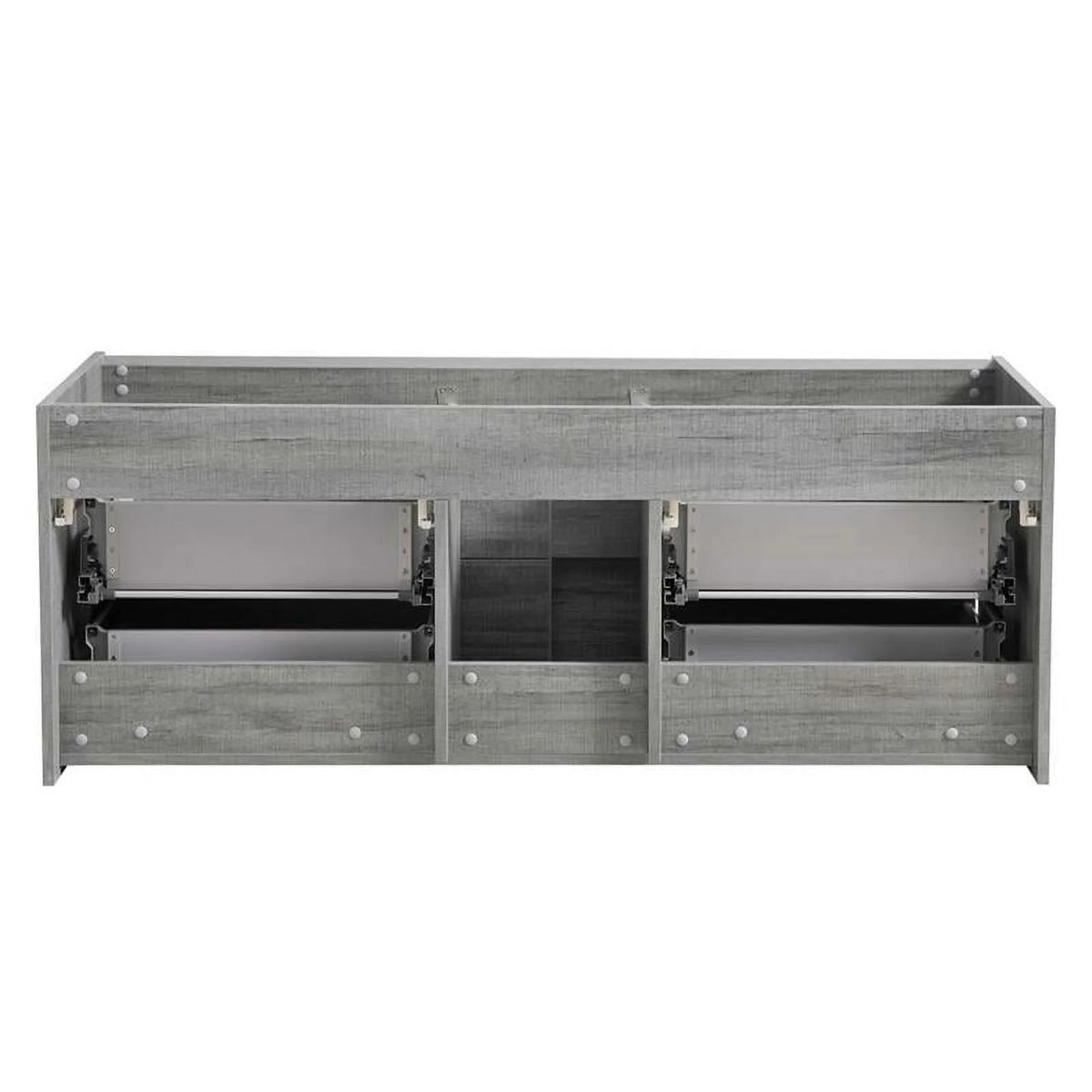 60" Ocean Gray Wood Bathroom Cabinet W486