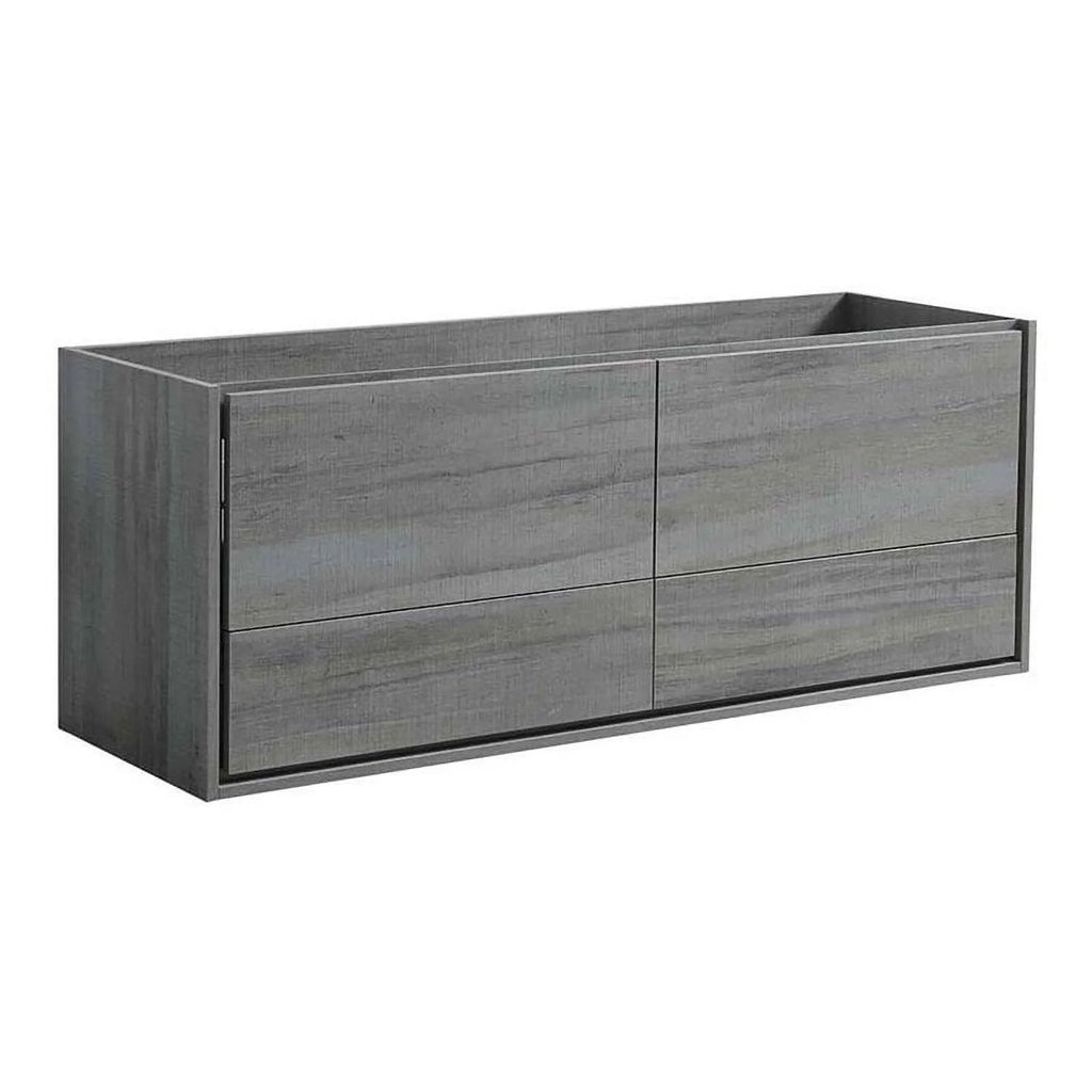 60" Ocean Gray Wood Bathroom Cabinet W486