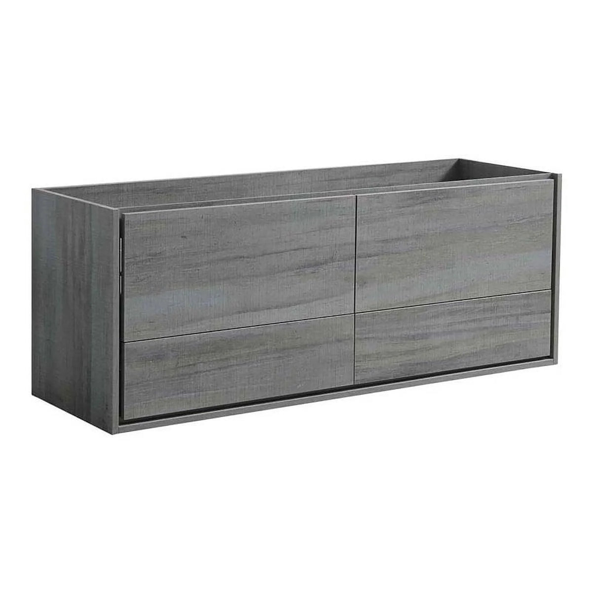60" Ocean Gray Wood Bathroom Cabinet W486