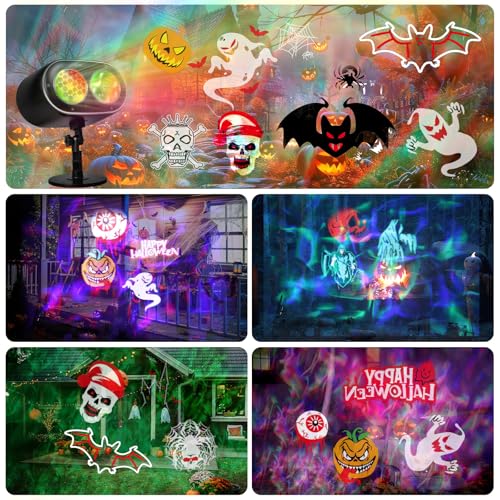 Halloween Projector Lights with 19 HD 3D Ocean Wave Effects M56057