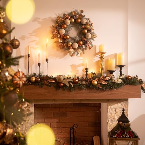 9 Ft Pre-Lit Christmas Garland with Lights W653
