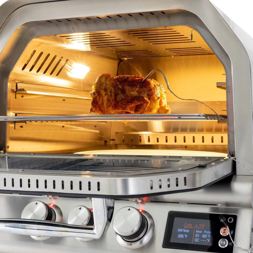 26-Inch Countertop Propane Outdoor Pizza Oven with Rotisserie T54328