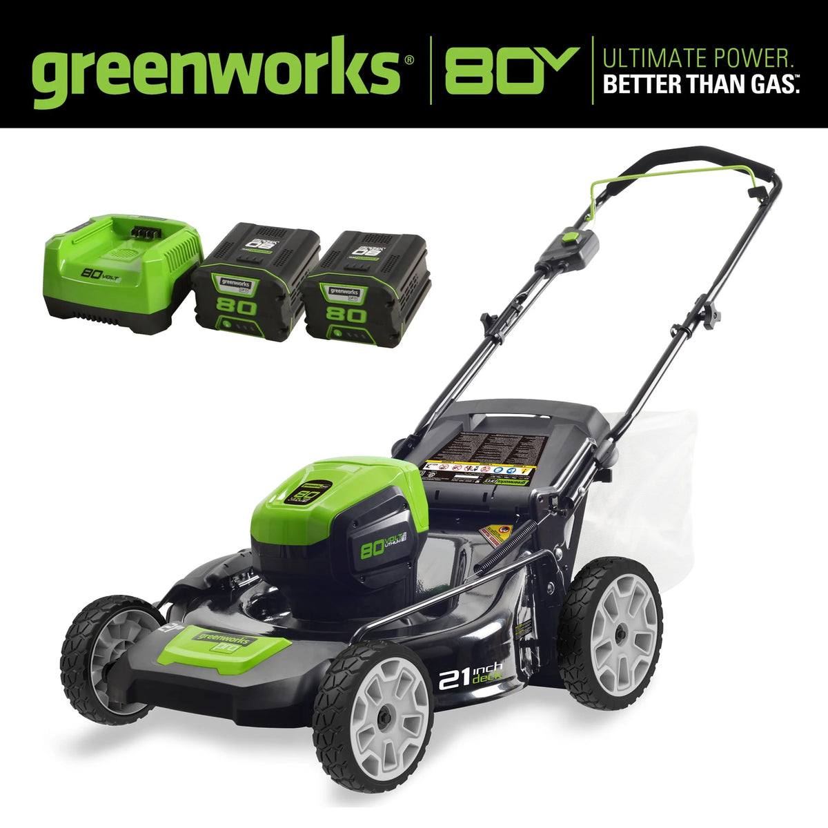 80 Volt Battery Powered Push Walk-Behind Mower V53212